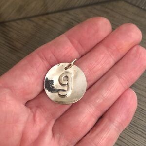 ONE J sterling silver charm artisan made “ Larry Wilkes”